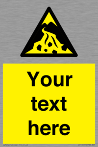 Custom Warning: Debris flow zone
